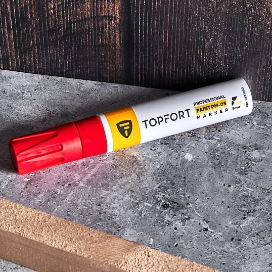 Маркер лаковый TOPFORT Paint 8 мм красный