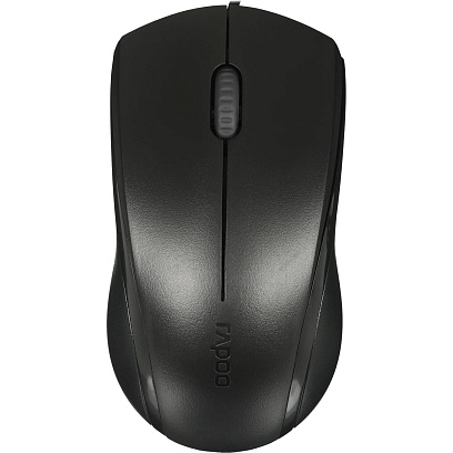 Мышь компьютерная RAPOO проводная N1200, цвет - черный