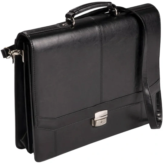 Портфель Бизнес имп.винилискожа,черный,мод.309/чер
