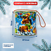 Новогодний сладкий подарок Коняшка в шапочке Туба 300 грамм, K036