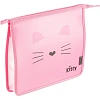 Папка для тетрадей Комус Класс Kitty А5 на молнии, пластик, ПТ-713