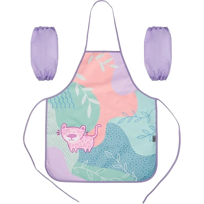 Фартук для труда Комус Класс Леопард, нарукавники,535x445 мм,ФН 41-20