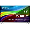 Телевизор Digma DM-LED55UBB41, смарт (Android TV)