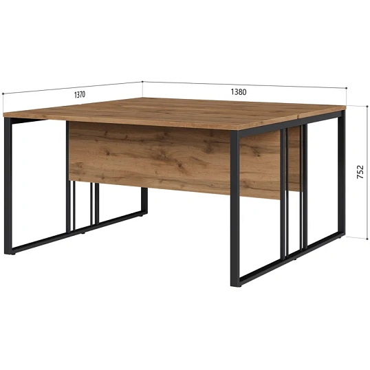 Рабочая станция К-Loft 241S005 2раб.места Ш1380 дуб натур