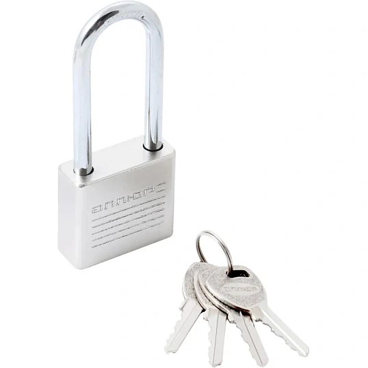 Замок навесной УЗК_Аллюр ВС1Ч-038Д (38хd=6х50) чугун(16834)хром(дл.дуж/4кл)