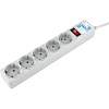 Сетевой фильтр Power Cube B 5.0 м 5 розеток (серый) 10А/2,2кВт (SPG-B-15)