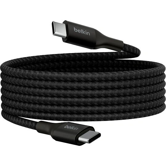 Кабель Belkin (CAB015bt2MBK)BoostCh.240W USB-C to USB-C Braided 2м. черный