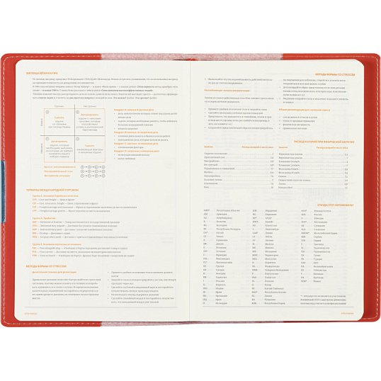 Ежедневник недатированный А5  METROPOL  (КРАСНЫЙ)3-491/02