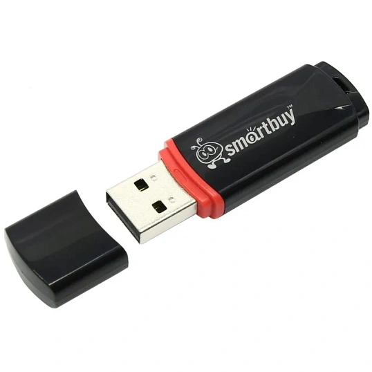 Флеш-память Smartbuy Crown, 8Gb, USB 2.0, чер, SB8GBCRW-K