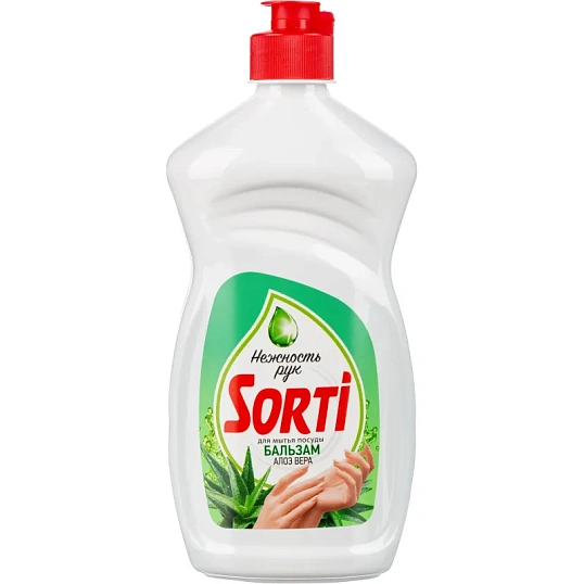 Средство для мытья посуды SORTI бальзам с алоэ вера 450г