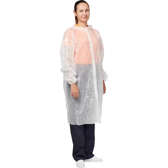 Халат на кнопках (20гр) белый  р.ХXL,арт. LC20B3W145110,10шт/уп