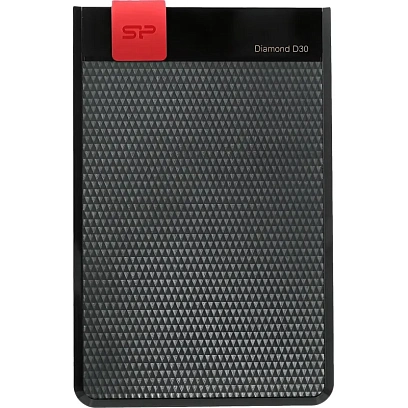 Портативный HDD Silicon Power Diamond D30 2Tb/2.5/Черн (SP020TbPHDD3SS3K)