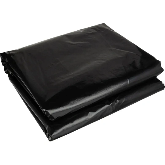 Мешки для мусора ПВД 240л 100х140см 65мкм черные 50шт/уп Luscan