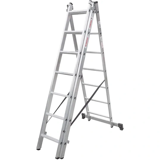 Лестница ал. трёхсекционная Новая Высота NV 1230, 3х7 перекл 1230307