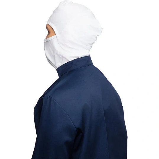 Балаклава  трикотаж ХАССП плотность 120 г. р-р универсальный цв.белый