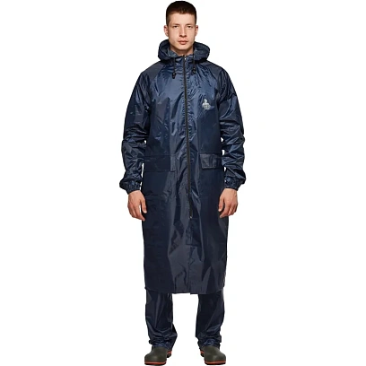 Плащ влагозащитный Тайфун синий 60-62/182-188