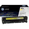 Картридж лазерный HP 305A CE412A жел. для CLJ M351/M451/M375