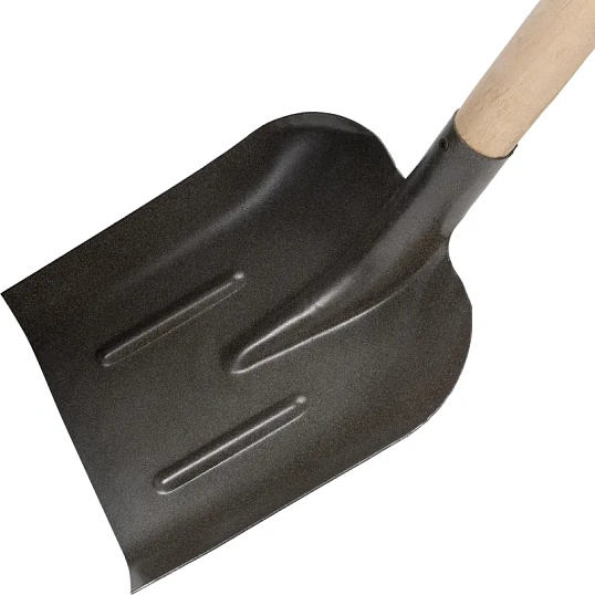 Лопата совковая РусТрейд 28x23 см сталь с р/ж дерев/черенок 110 см cи-01521