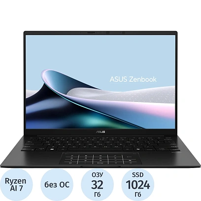 Ноутбук Asus UM3406GA-QD009(90NB17R1-M00650)R AI 7-445/32Gb/1TbSSD/14/NoOS