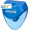 Точилка Attache, 1 отверстие, с контейнером, в ассорт