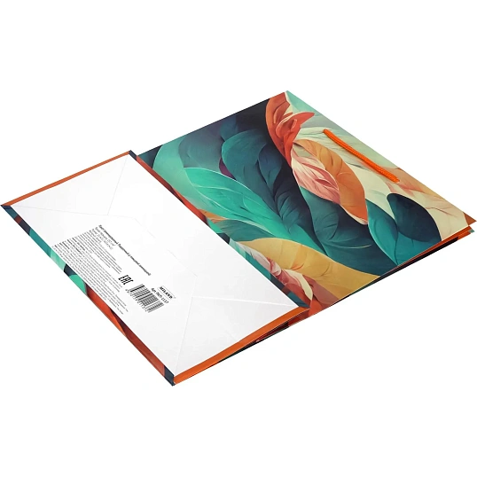 Пакет подарочный с глянц.лам.26,4х32,7х13,6см L Яркие пёрышки,157г ПКП-1137