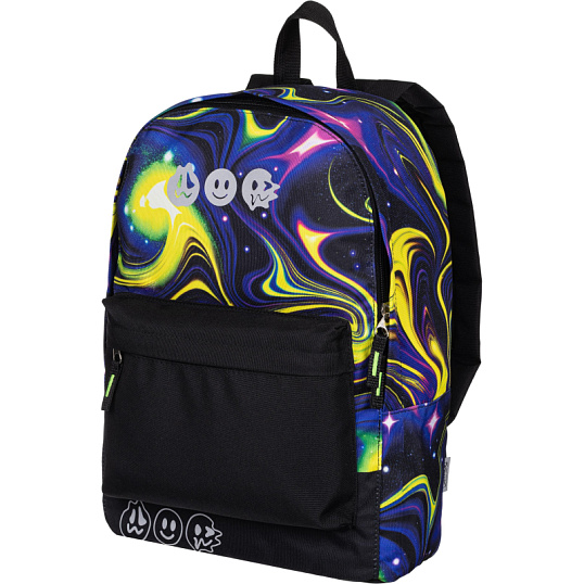 Рюкзак школьный Комус Класс Shape Illusion two,  Черный, 1 отд