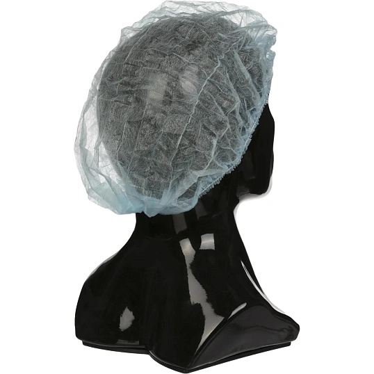 Шапочка -клип одноразовая Шарлотта голубая (100 шт/уп)