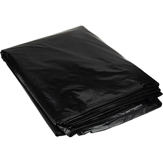 Мешки для мусора ПВД 180л 40мкм 50шт/уп черные 90x120см Luscan  
