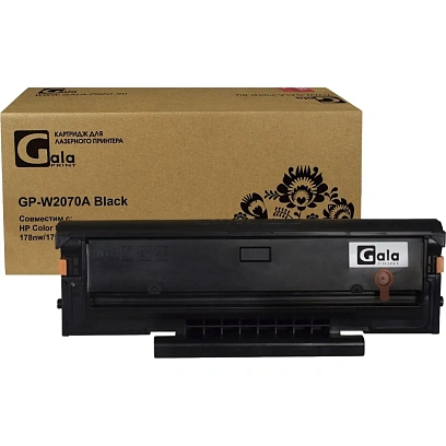 Тонер-картридж GalaPrint 117A W2070A чер. для HP 150/MFP 178/179