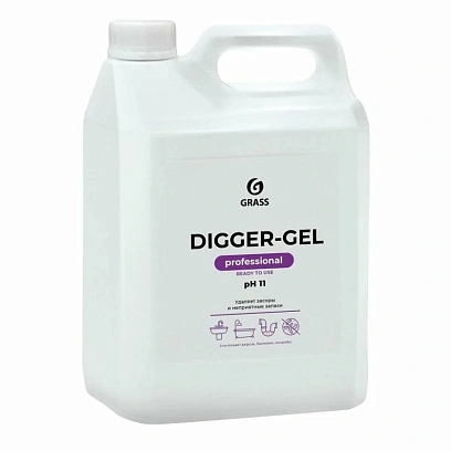Профхим д/прочистки труб и стоков, гель Grass/Digger-Gel PROF 5 л_ТБ
