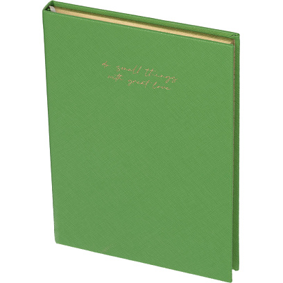 Ежедневник недатированный зеленый, А5 136 л., Do small things, ATTACHE