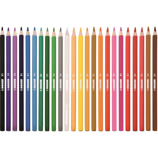 Карандаши цветные 24цв 3-гран Kores Kromas 93392