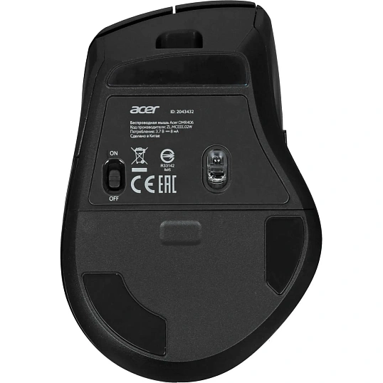 Мышь компьютерная Acer OMR406,черн,оптич,4800dpi,BT/Radio,USB(ZL.MCEEE.02W)