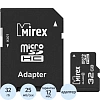 Карта памяти Mirex microSDHC с адаптером 32Gb (class 10) (13613-AD10SD32)