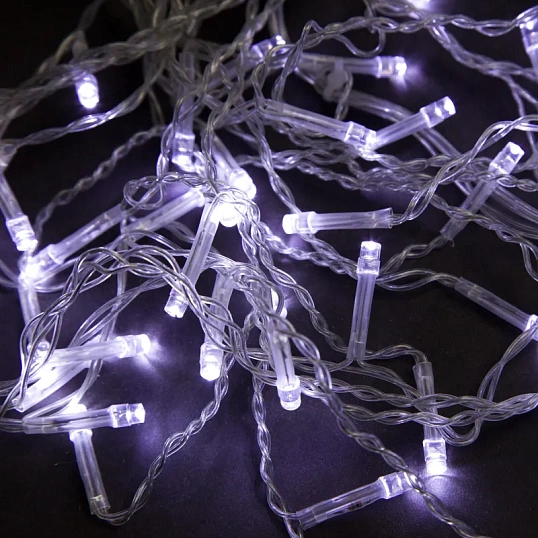 Гирлянда светодиодная Бахрома 3 х 0.5 м , IP20,80 LED, бел, 8 реж, 3556845