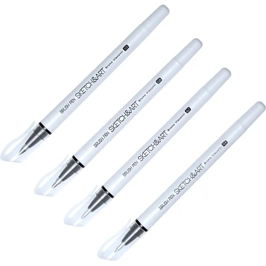 Ручка -кисть Sketch&Art 4шт/наб 36-0030