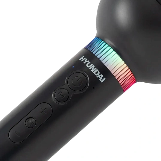 Микрофон Hyundai H-MIC101, черный, беспроводной