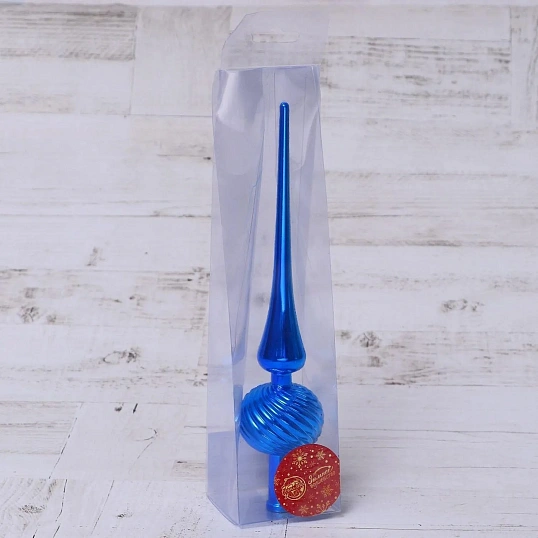 Верхушка Наконечник Классика полосы 25 см синий  6537061