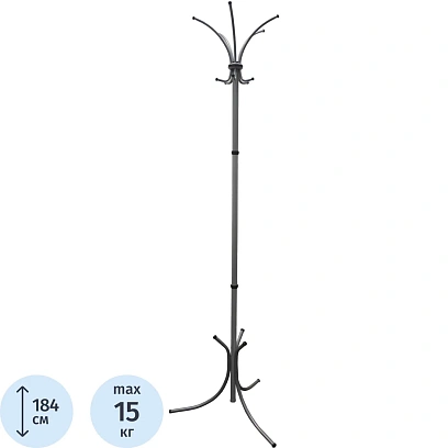 Вешалка TI_напольная Нова-3 алюминий