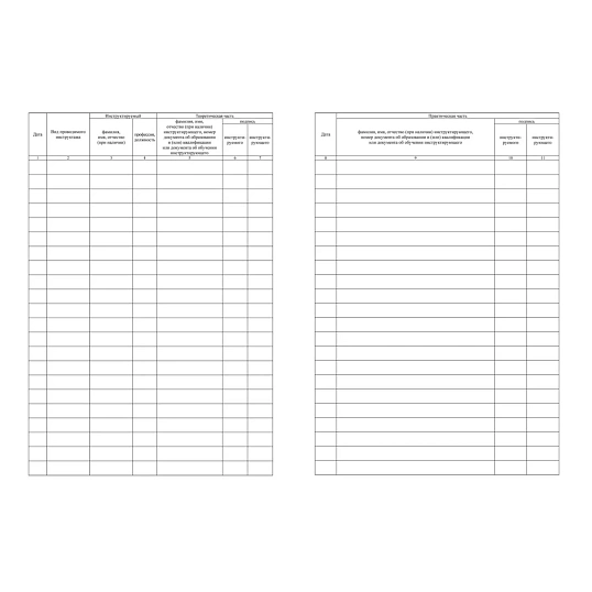 Журнал учета противопожарн инструктажей (Приказ от 16.12.2024) А4 КЖ-1800/1