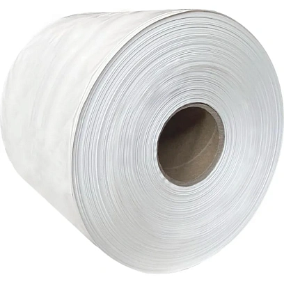 Пленка укрывная рукав ПНД,20мкм,20см прозр,1с,шуршащ,толщ рукава40мкм(10кг)