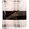 Плед микрофибра Luscan, клетка розовая 150x200