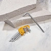 Набор ключей имбус.Tamper-Torx KRANZ 9шт ТТ10-50 закал. удл ник. KR-12-5221