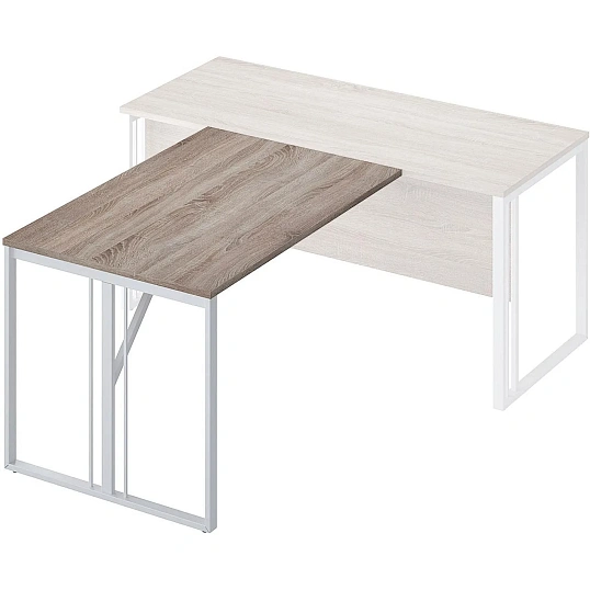 Брифинг Комус Мебель К-Loft Director 241B001 1200х800х752 сонома темн/белый