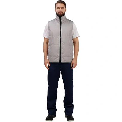 Жилет утепленный Комфорт+ зимн. серый (р.48-50) р.170-176