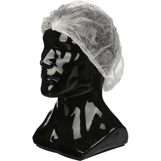 Шапочка -клип одноразовая Шарлотта белая (100 шт/уп)