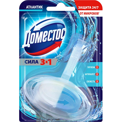 Блок для унитаза Domestos Атлантик твердый 40 г