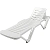 Шезлонг PR_Decorona DeRiviera без подлокотников, белый рассвет
