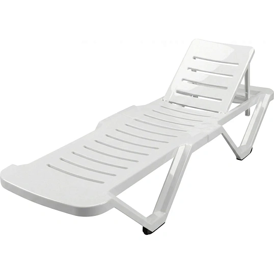 Шезлонг PR_Decorona DeRiviera без подлокотников, белый рассвет