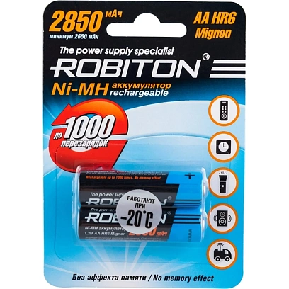 Аккумулятор ROBITON 2850MHAA-2 BL2 (2шт/уп)